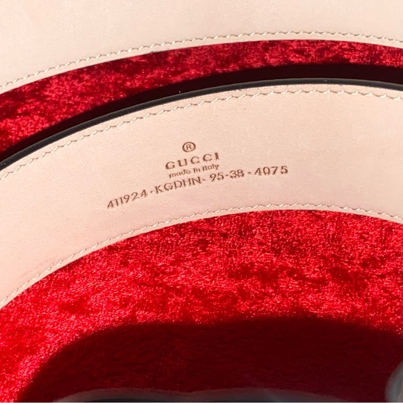 Gucci Supreme Navy Blue GG Monogram Belt Free S/H - Picture 5 of 6